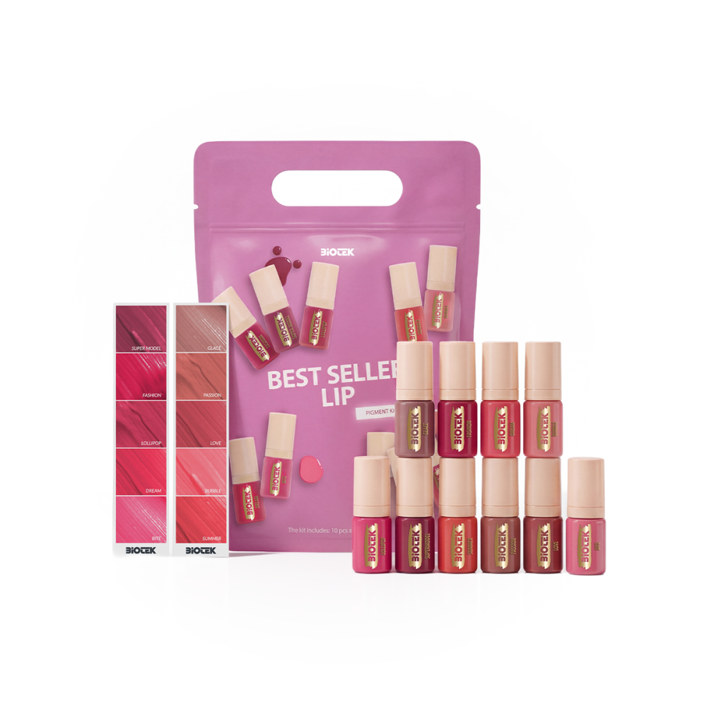 Biotek Kit Lip Pigments - 10 Pigmentos PMU para Labios