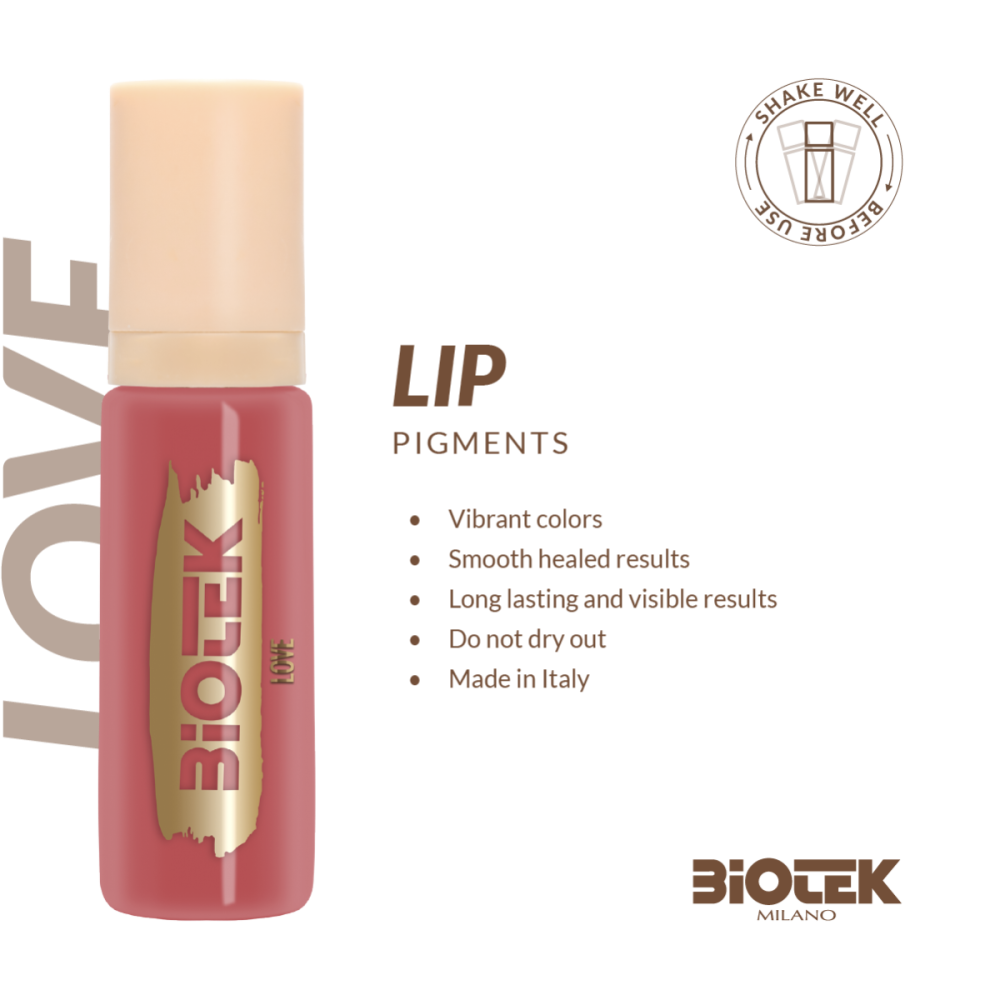 Biotek Love 15ml - Pigmento PMU para Labios