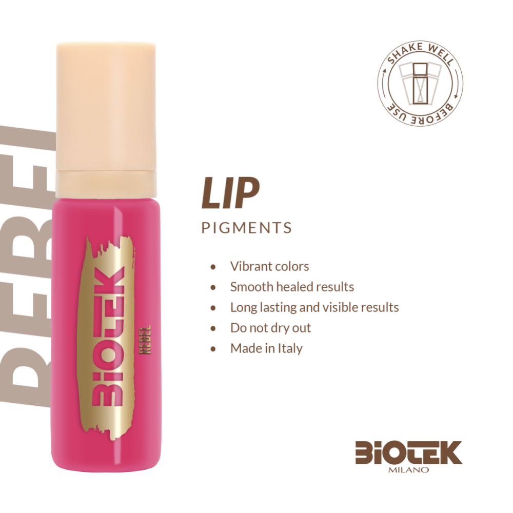 Biotek Rebel 15ml - Pigmento PMU para Labios