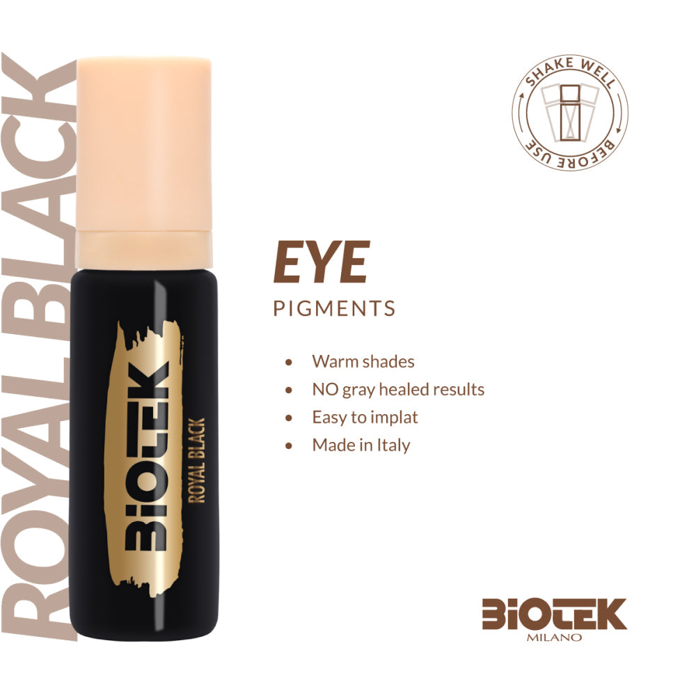 Biotek Royal Black 15ml - Pigmento PMU para Ojos