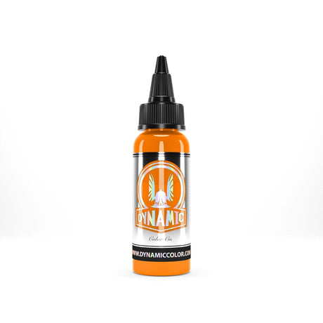 Visualiza VIKING-INK BY DYNAMIC Color Co. Tinta de pigmento de tatuaje Bright Orange en Viking Tattoo Shop, herramienta esencial para tatuadores profesionales.