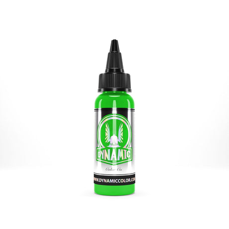 Imagen de alta calidad de VIKING-INK BY DYNAMIC Color Co. Tinta de pigmento de tatuaje Emerald Green en Viking Tattoo Shop, ideal para tatuadores exigentes.