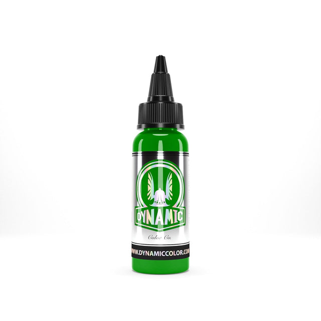 Imagen de alta calidad de VIKING-INK BY DYNAMIC Color Co. Tinta de pigmento de tatuaje Forest Green en Viking Tattoo Shop, ideal para tatuadores exigentes.