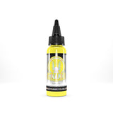 Visualiza VIKING-INK BY DYNAMIC Color Co. Tinta de pigmento de tatuaje Highlighter Yellow en Viking Tattoo Shop, herramienta esencial para tatuadores profesionales.