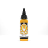 Imagen de VIKING-INK BY DYNAMIC Color Co. Tinta de pigmento de tatuaje Mustard disponible en Viking Tattoo Shop, insumos de alta calidad para tatuadores.