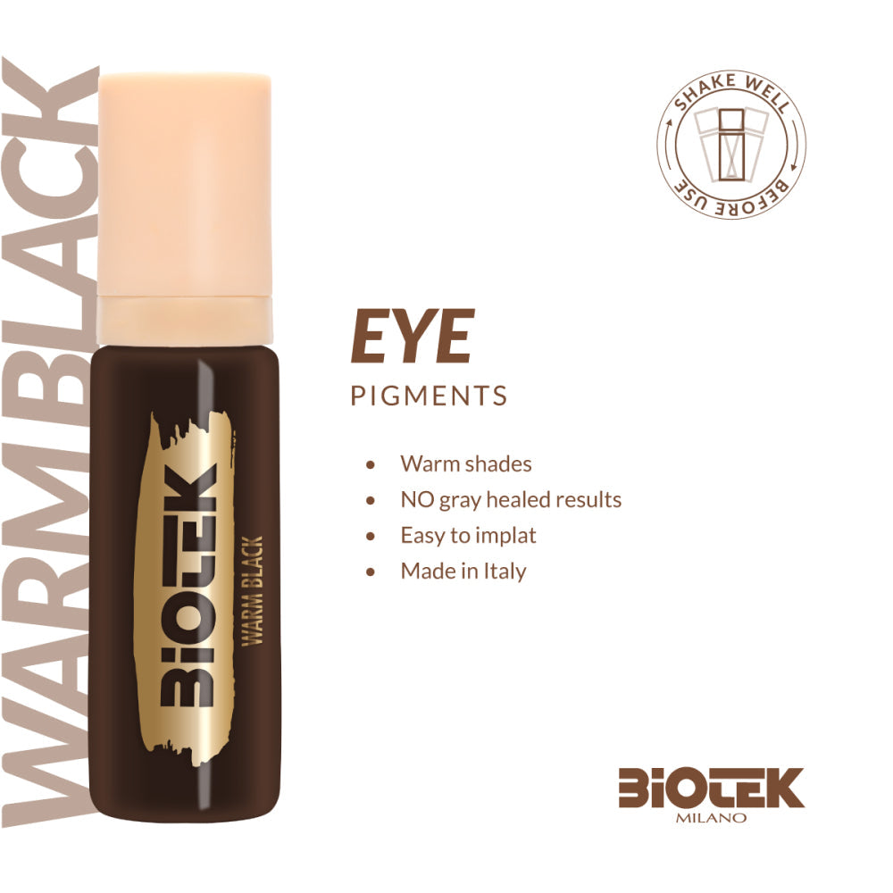Biotek Warm Black 15ml - Pigmento PMU para Ojos